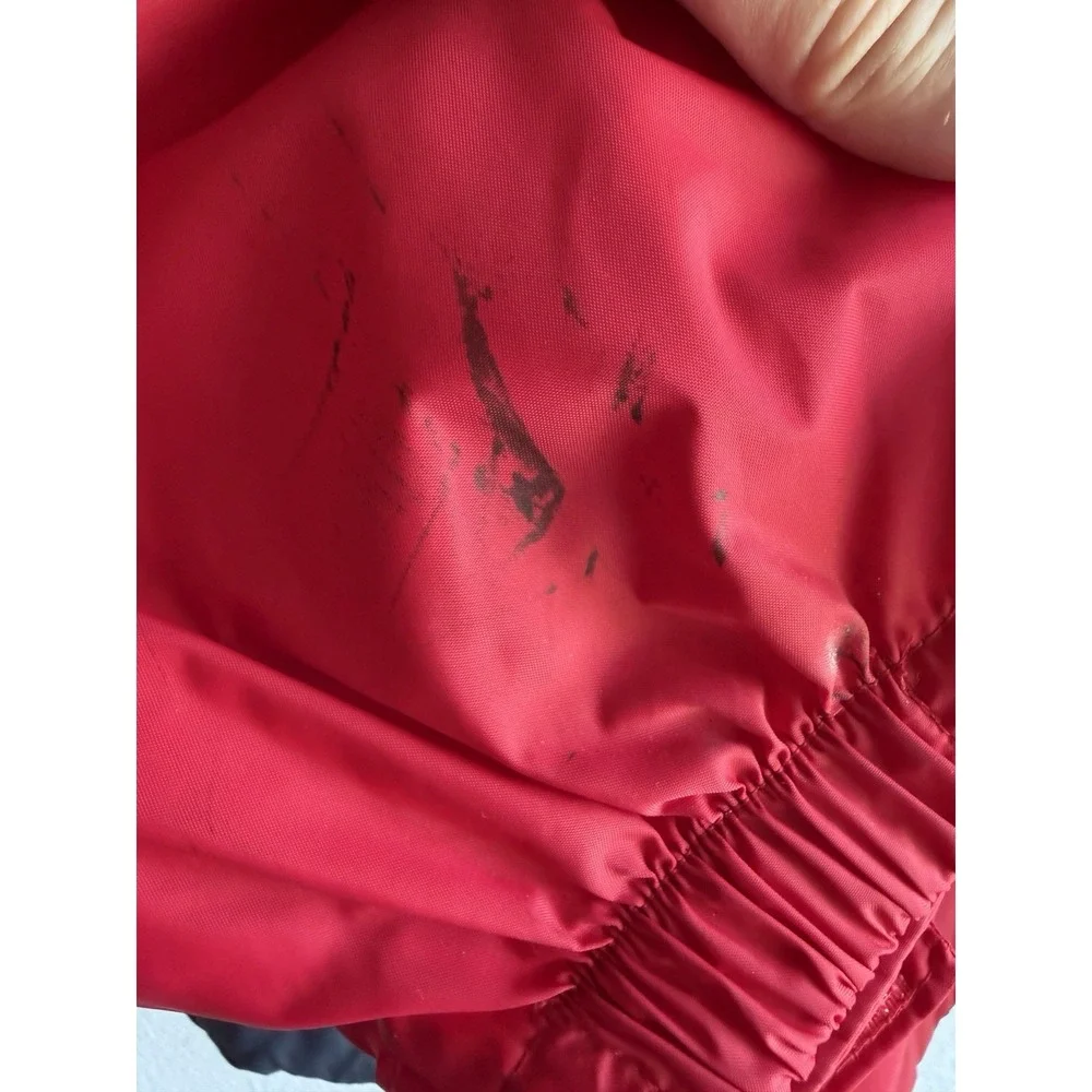 Columbia Mens Red Full Zip Lightweight Windbreaker Jacket 100% Nylon Size XLarge